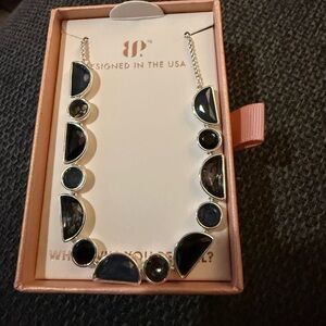 BP Black and Silver Geometric Bracelet